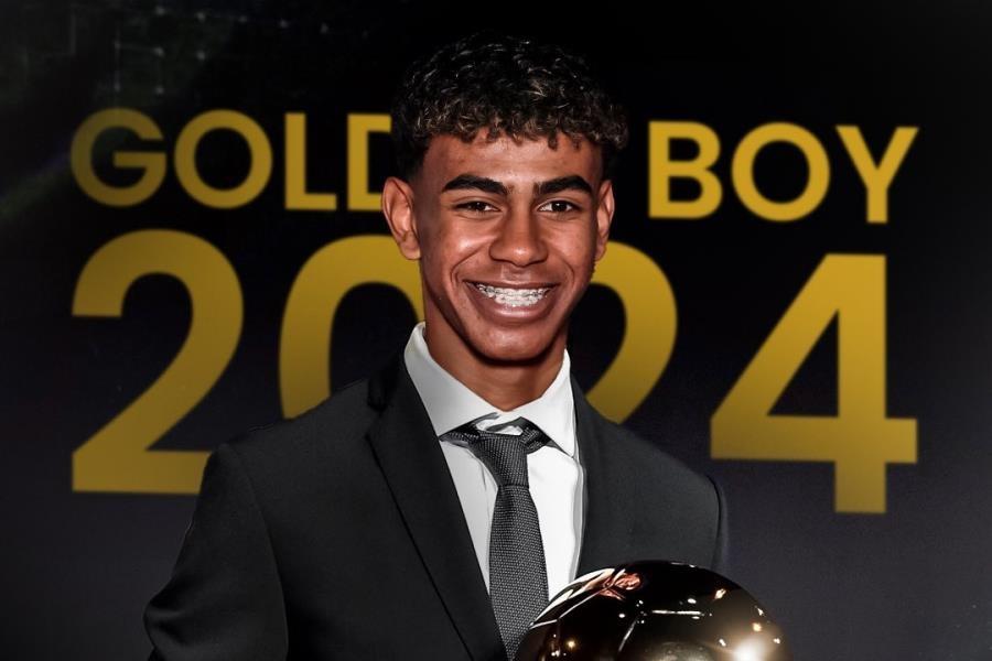 Lamine Yamal del Barcelona gana el Golden Boy 2024