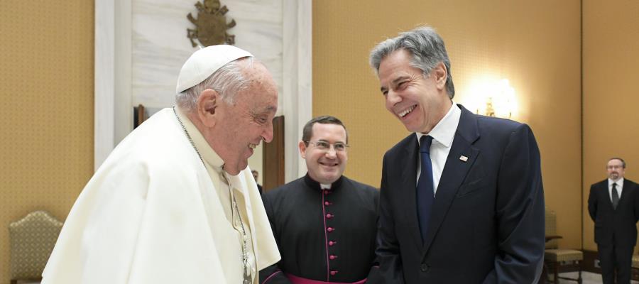 Papa recibe a Blinken en el Vaticano