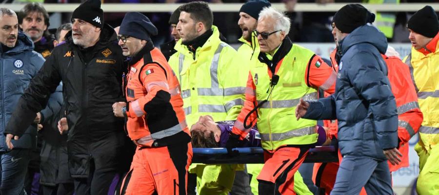 Jugador de la Fiorentina se desvanece en el terreno de juego