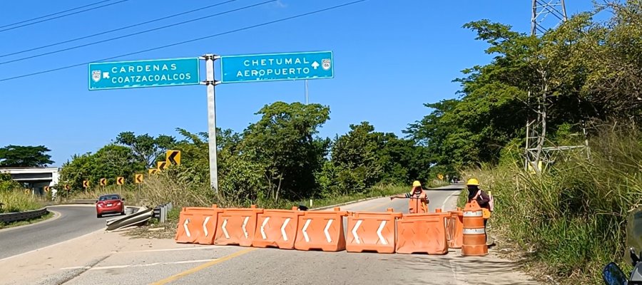 Cierran autoridades puente Grijalva II por trabajos complementarios en nueva estructura