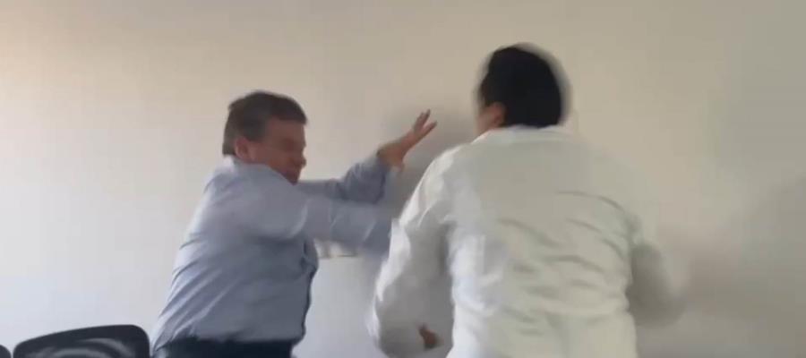 Diputado chiapaneco es golpeado por exfuncionario en el Congreso local