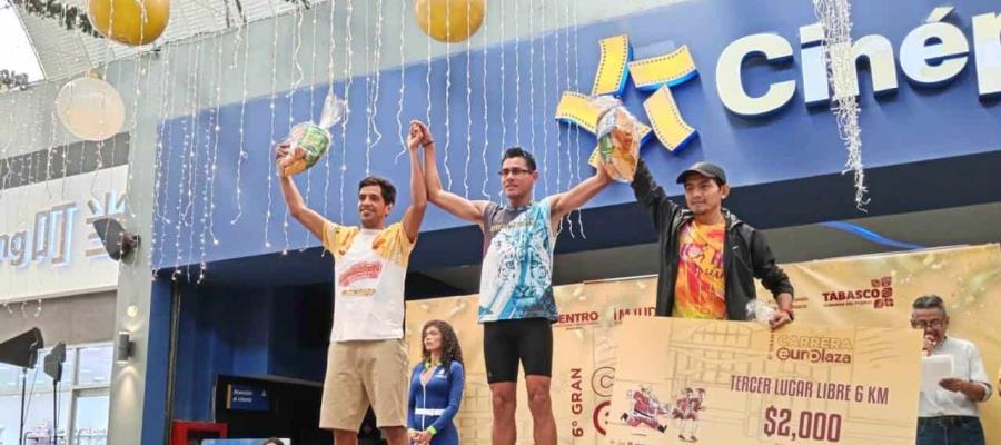 Jorge Luis Guízar y Claudia Márquez ganan la 6ta Carrera Europlaza