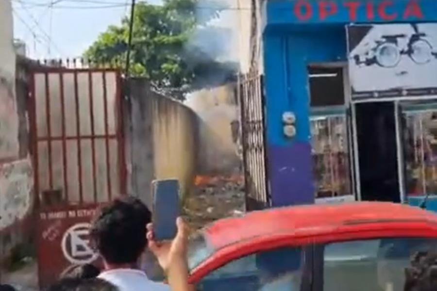 Se incendia vivienda que almacenaba pirotecnia en Cárdenas