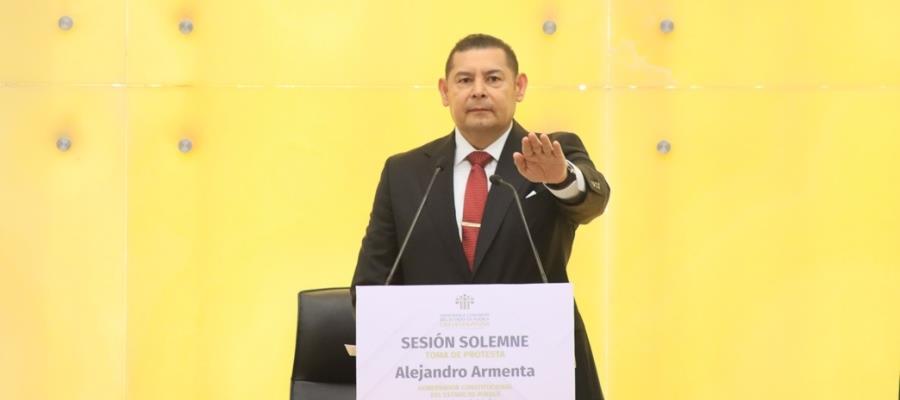 Rinde protesta Alejandro Armenta como gobernador de Puebla