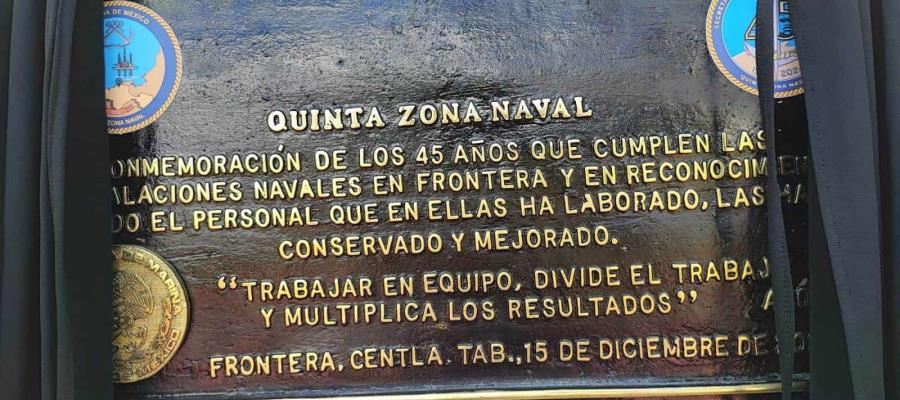 Regresan Quinta Zona Naval a Frontera