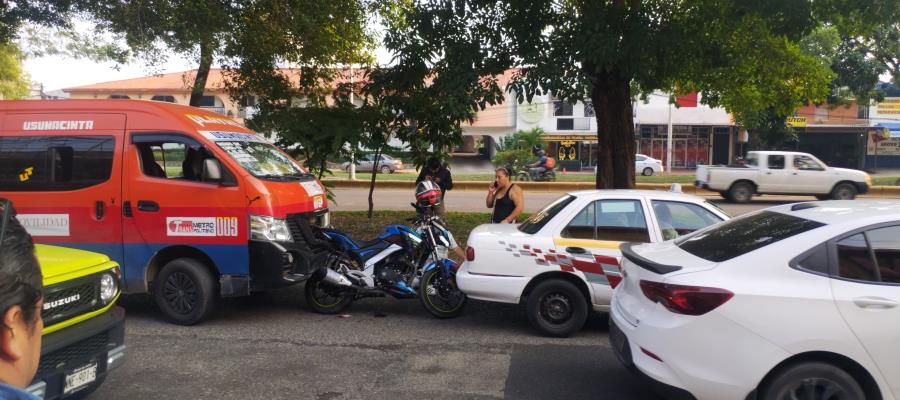 Carambola en Ruiz Cortines deja un herido