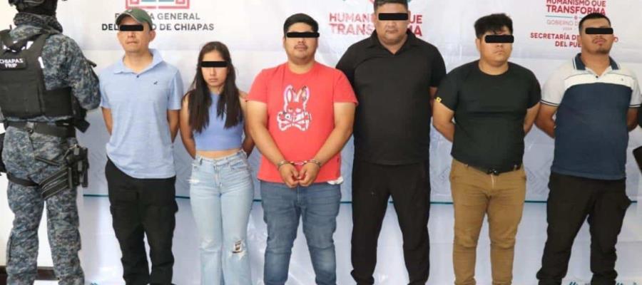 FGE de Chiapas y SSP detienen a presunto grupo delictivo dedicado a la extorsión