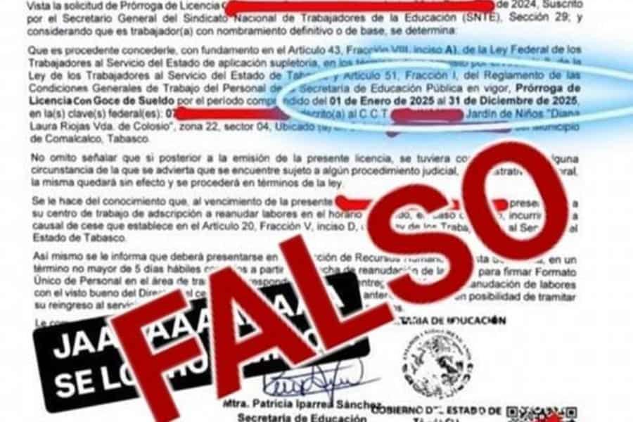 Desmiente Setab documento sobre supuestos acuerdos y presuntos actos de corrupción