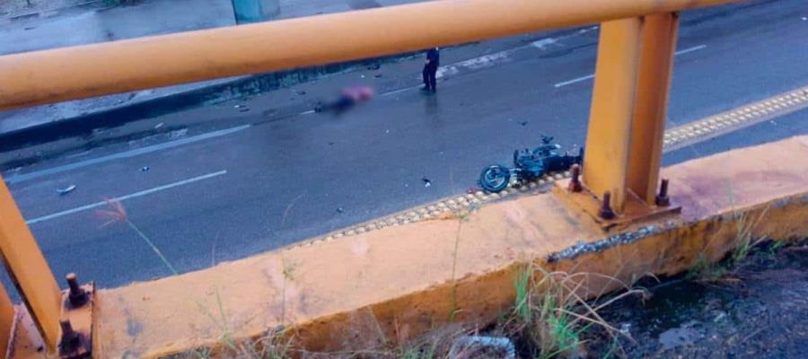 Motociclista muere tras ser atropellado en la Nacajuca-Villahermosa