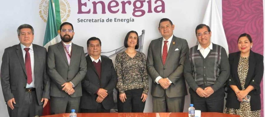 Acuerda SENER con gobernador de Puebla fortalecer desarrollo energético