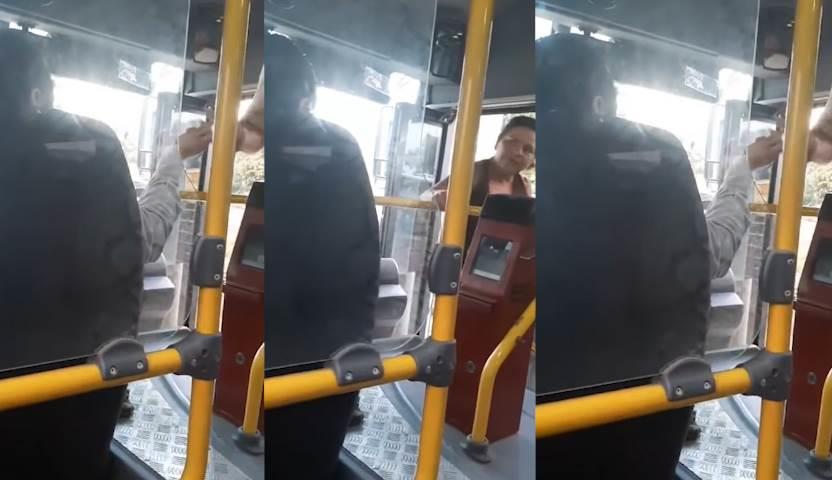 Conductor de Transbus regala dulces a pasajeros en Villahermosa