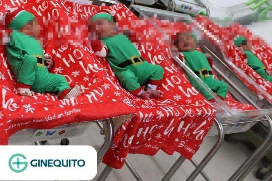 Viste Hospital de Monterrey a recién nacidos de elfos navideños