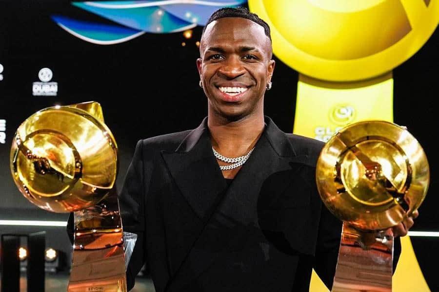 Vinicius Jr gana el mejor jugador del mundo en los Globe Soccer Awards 2024