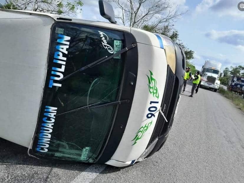 Chocan 3 vehículos en la vía Cunduacán – Comalcalco