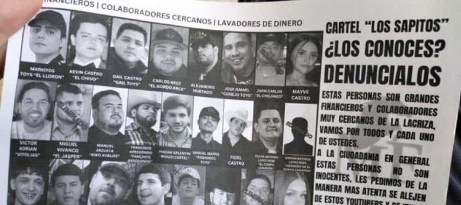 Lanzan volantes contra “Los Chapitos” en Sinaloa