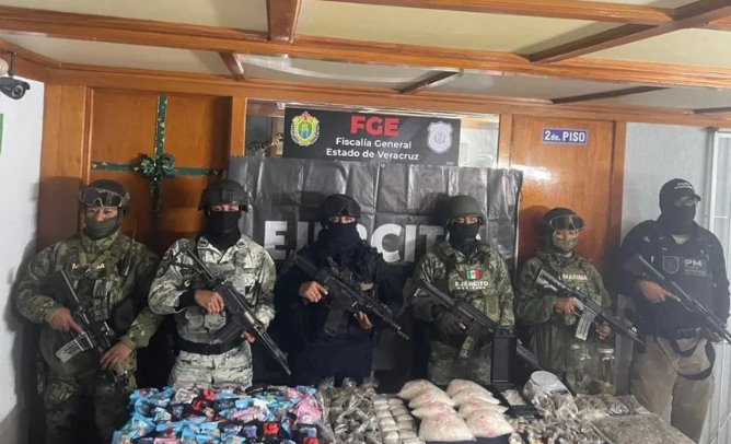 Aseguran en Veracruz droga con valor superior al millón de pesos