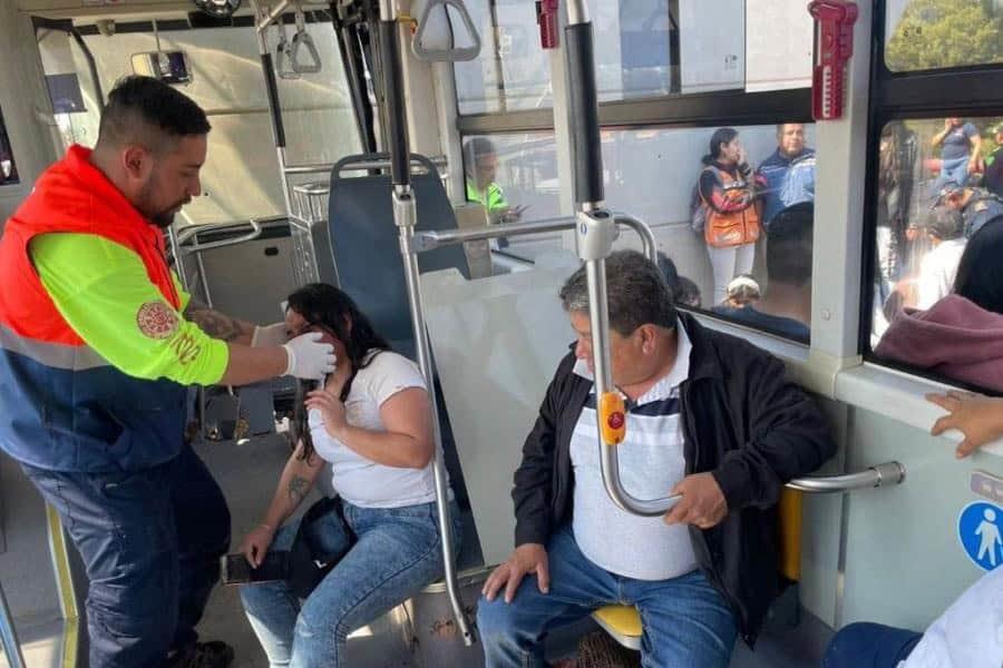 Accidente de trolebús elevado deja 38 Personas lesionadas