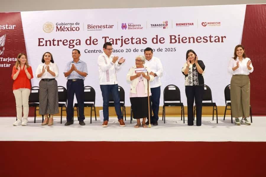 Más de 30 mil tabasqueños de 63 y 64 años, recibirán su pensión del Bienestar en febrero: Gobernador