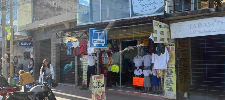 Se inconforman en Cunduacán por presunto cambio de paradas del transporte público