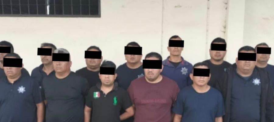 Vinculan a proceso a 15 policías detenidos en Chiapa de Corzo