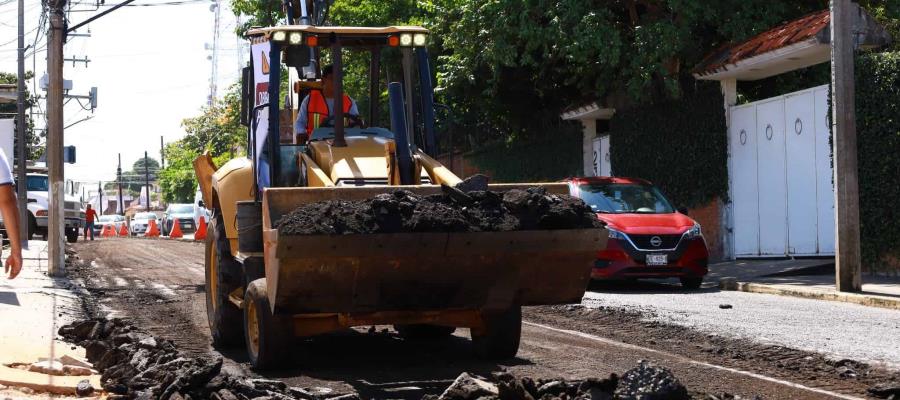 Inicia Centro reconstrucción de la calle Andrés García, entre Quintín Arauz y Usumacinta