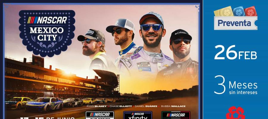 Inicia el 27 de febrero venta de boletos de NASCAR en México