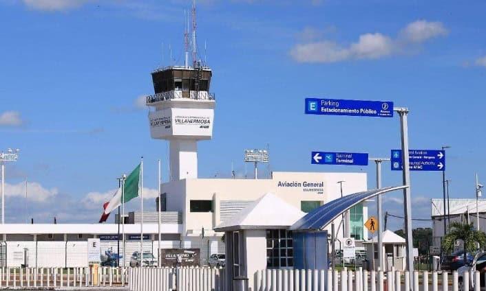 Aeropuerto de Villahermosa registra disminución de tráfico de pasajeros durante enero