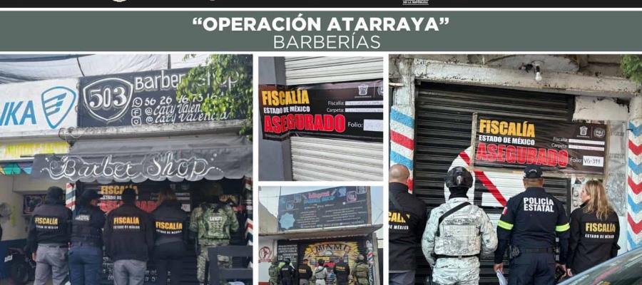 Aseguran 312 barberías y estéticas en Edomex