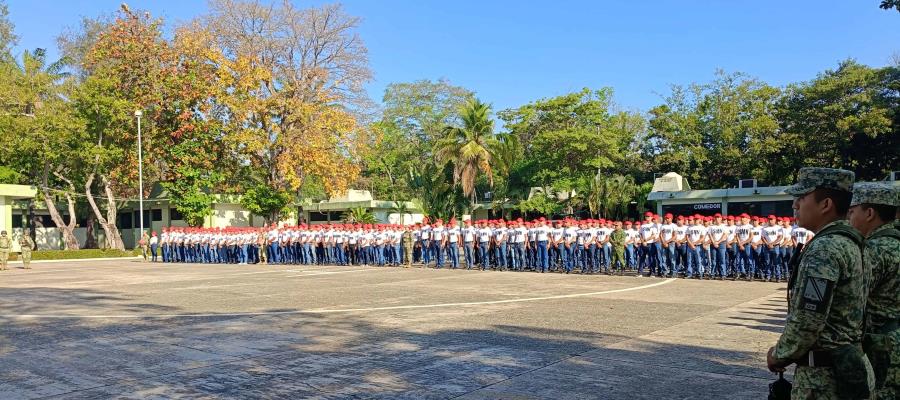 Defensa da bienvenida a más de 400 tabasqueños al Servicio Militar Nacional