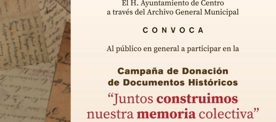 Lanzan campaña de recopilación de documentos históricos para el Archivo General Municipal