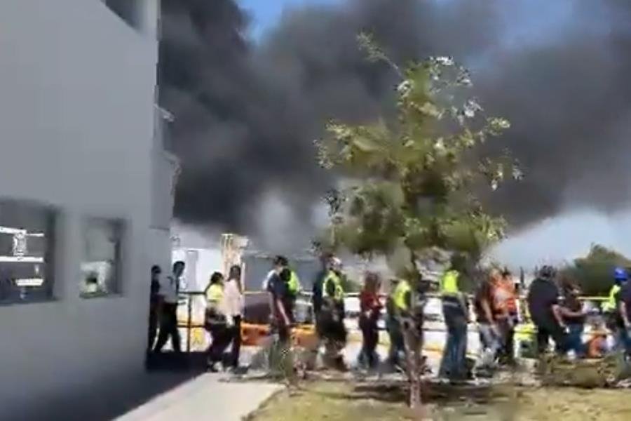 Se registra fuerte explosión en Parque Industrial de Querétaro