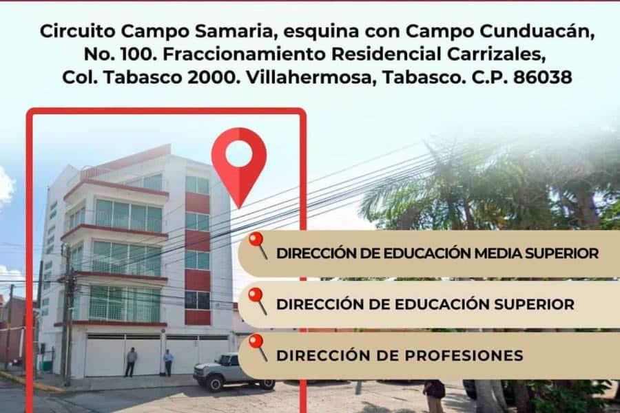 Cambian sede de la Subsecretaría de Educación Media Superior y Superior