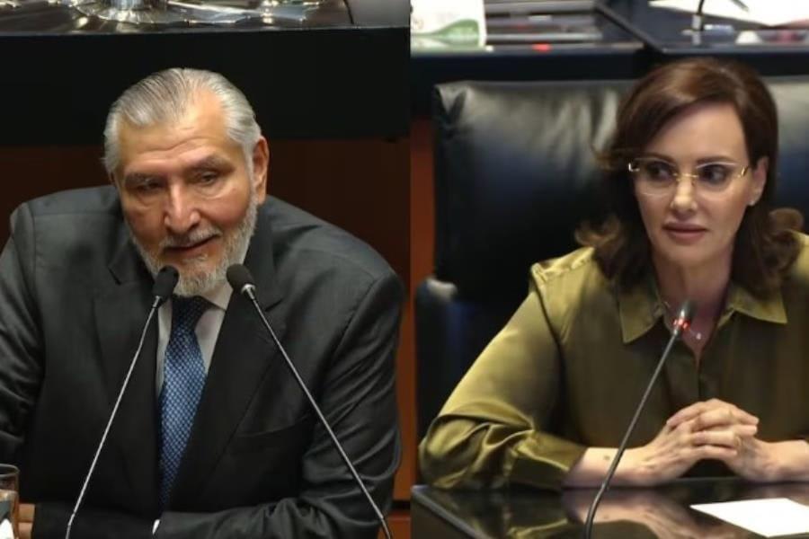Encontronazo entre Lilly Téllez y Adán Augusto en el Senado!