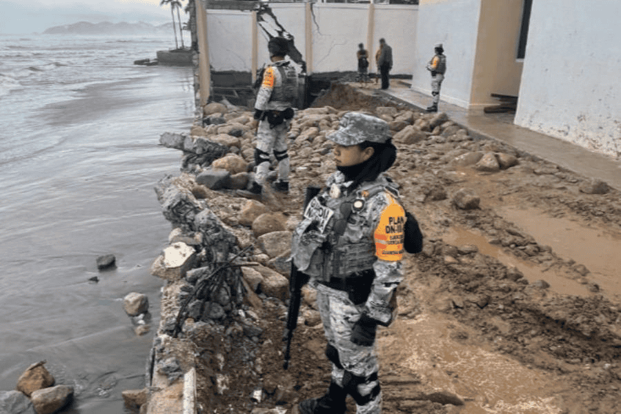 Guardia Nacional activa Plan DN-III-E en Guerrero tras paso de Dalila