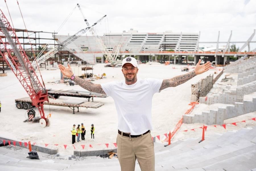 David Beckham comparte avances del nuevo estadio de Inter Miami