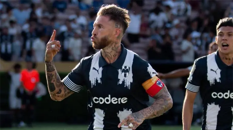 Con gol de Sergio Ramos, Rayados empató a 1 con Inter de Milán