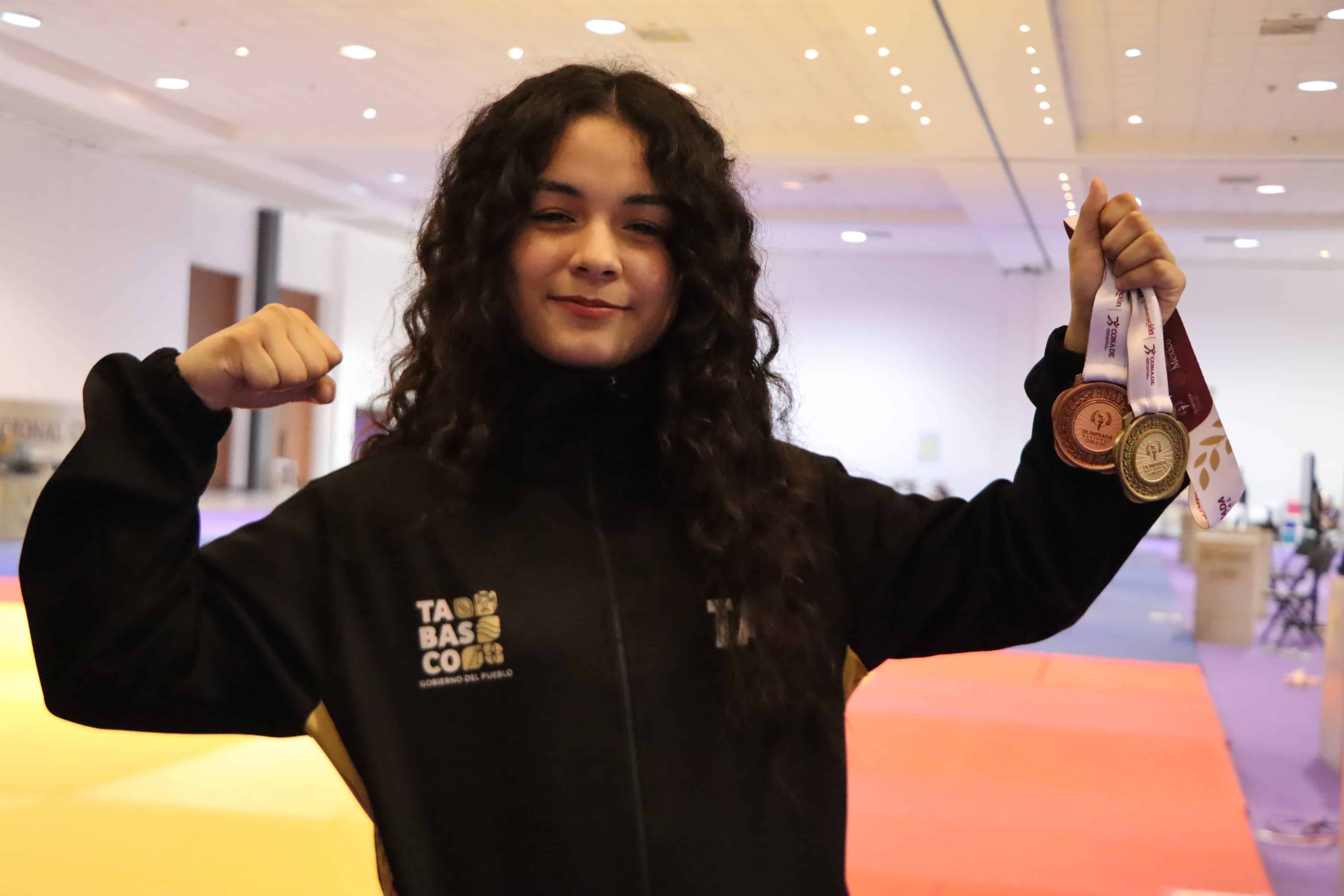 Valentina Padrón gana doble medalla en la Olimpiada Nacional de Conade 2025