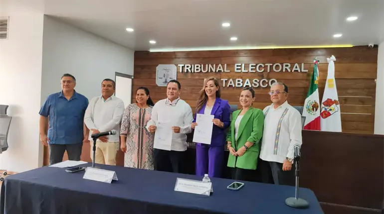 IEPC entrega al TET expedientes de la elección judicial de Tabasco