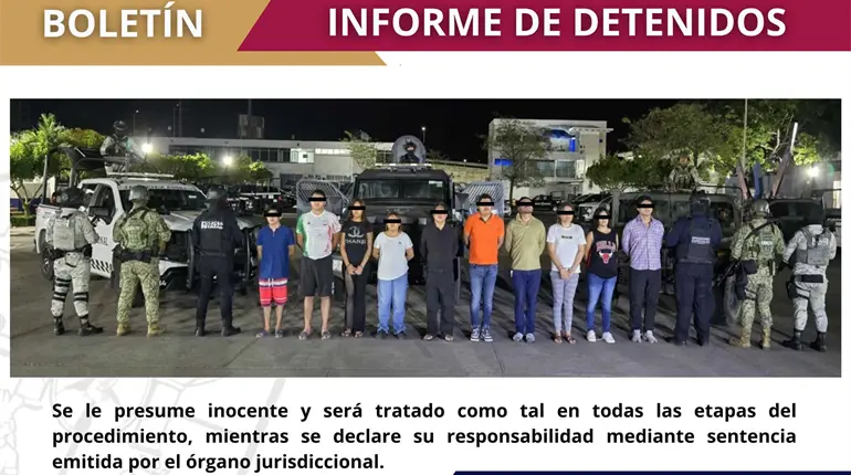 En operativos distintos, FIRT Olmeca detiene a 10 en Centro