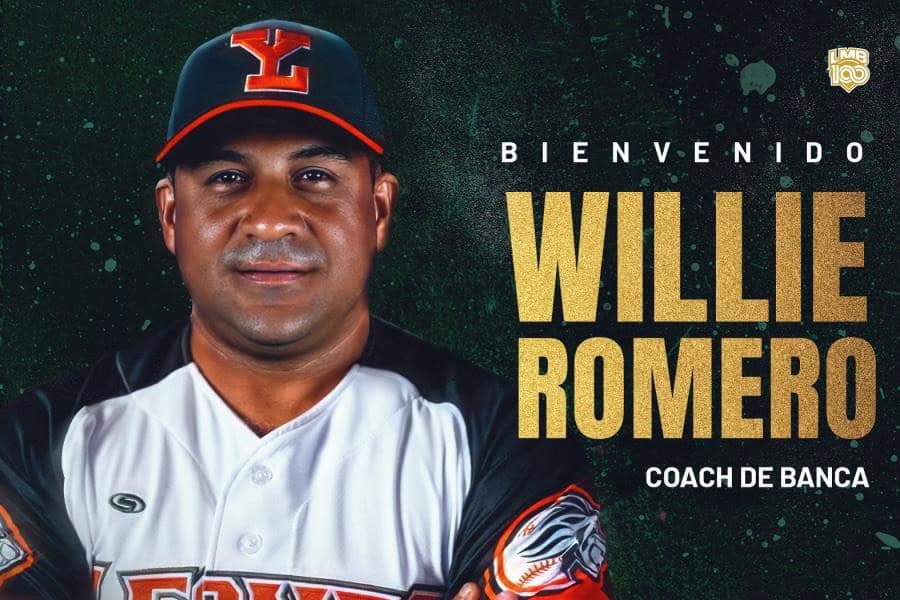 Willie Romero llega a Leones de Yucatán como nuevo coach de banca