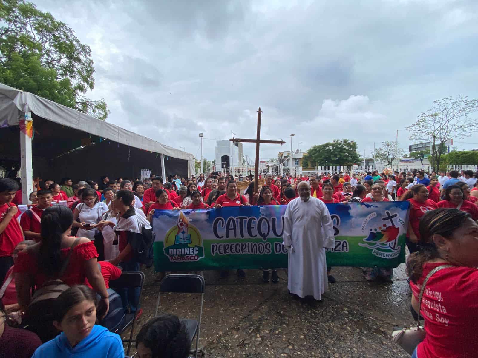 Cientos de catequistas celebran jubileo en la Catedral del Señor de Tabasco