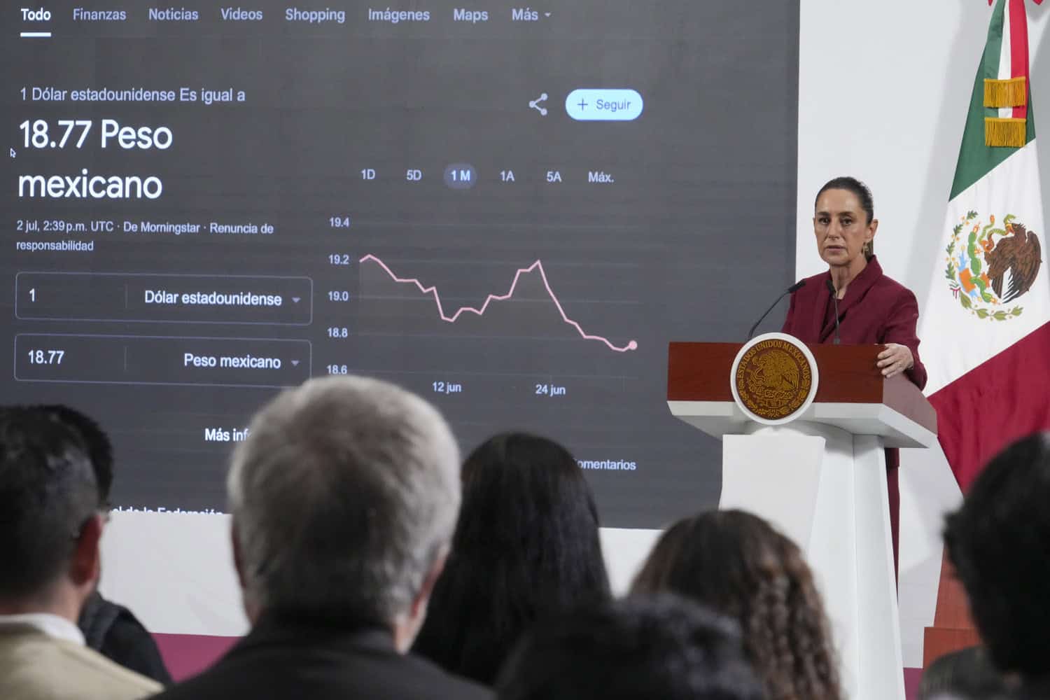 Defiende Sheinbaum peso mexicano, tras acusaciones de EE.UU. de lavado de dinero en bancos