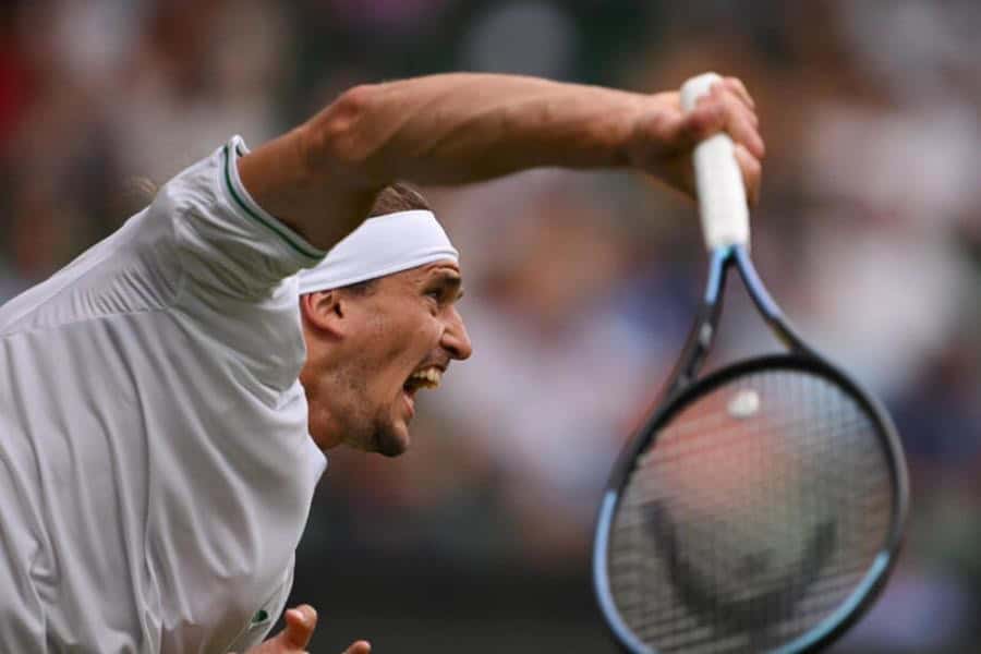 Alexander Zverev, cayó en la primera ronda de Wimbledon