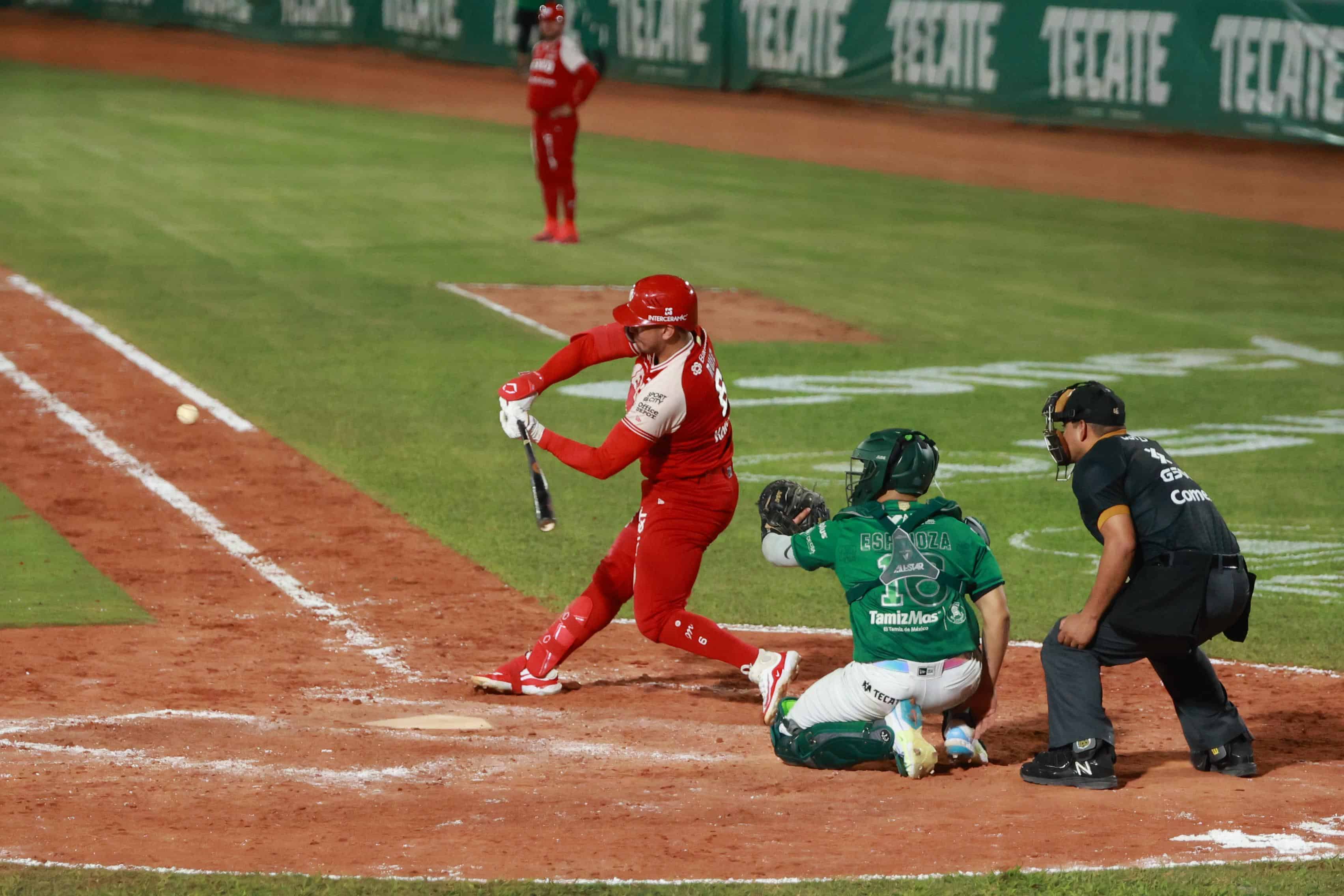 El primero de la serie es escarlata, Diablos vence 5-4 a Olmecas