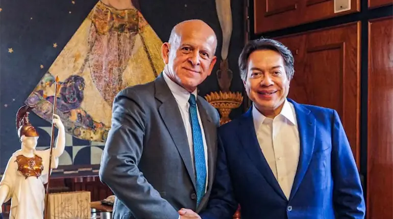Se reúne Mario Delgado con Juan Ferrer, embajador de México ante la UNESCO