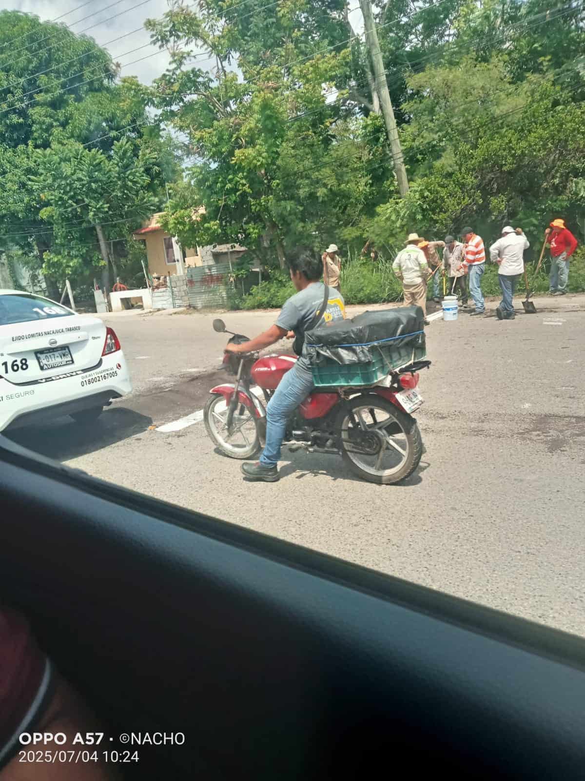 Topes en Saloya, a la altura de la curva del diablo, fue colocado por la JEC: Ayuntamiento de Nacajuca