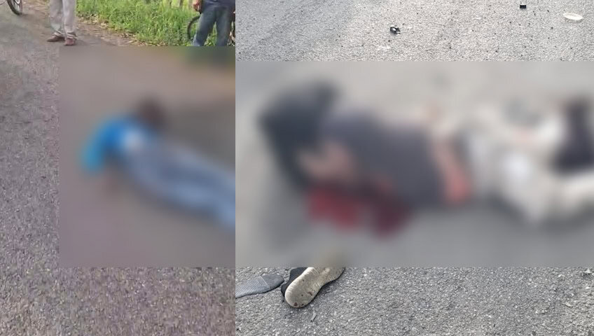 Mueren 2 pasajeros de motocicleta en Comalcalco tras ser impactados por taxi