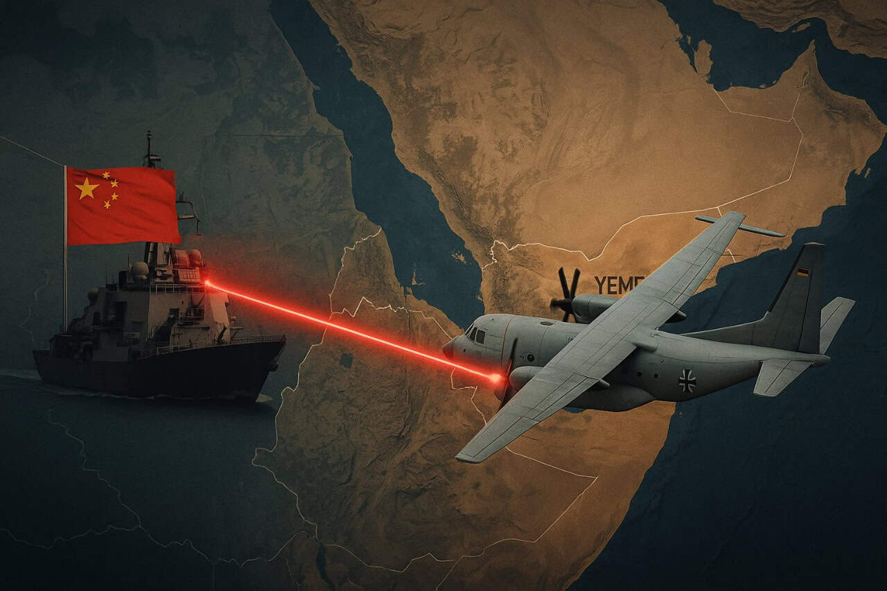 Alemania acusa a China de apuntar con láser a un avión alemán