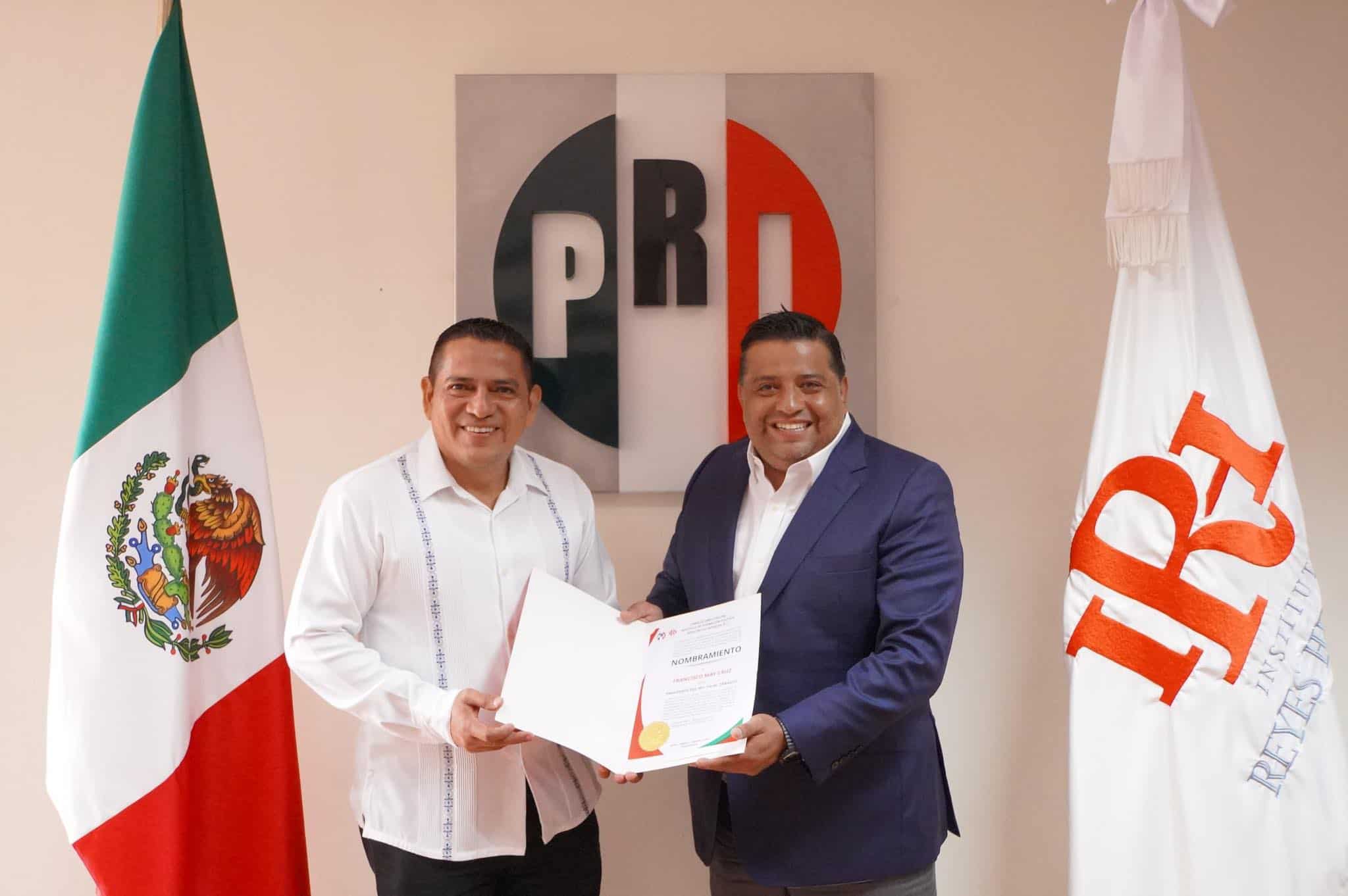 Nombran a Francisco May Cruz nuevo presidente del Instituto Reyes Heroles del PRI en Tabasco