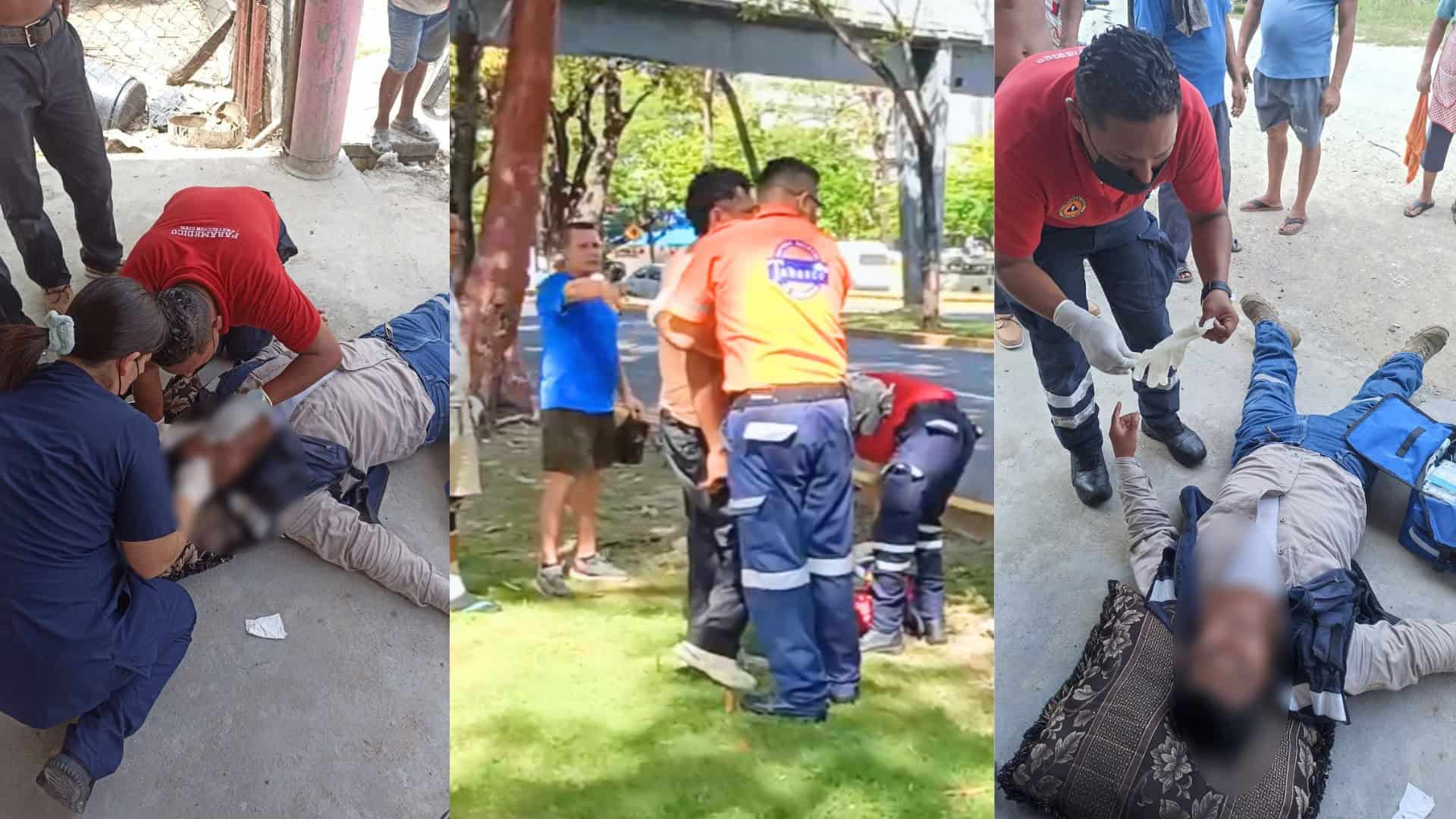 Se accidentan motociclistas en Centro y Nacajuca; los envían al hospital